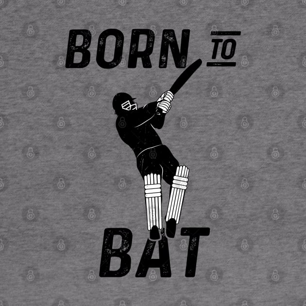 Cricket Player Batsman Born To Bat Cricket Fan by atomguy